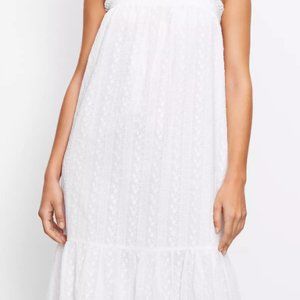 Smocked Square Neck Midi Dress- Brand New with Tag